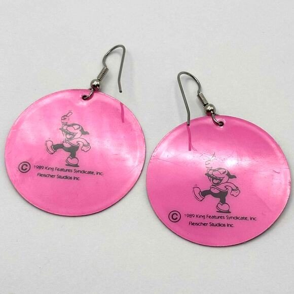 Blue Betty Boop Earrings - Picture 3 of 3